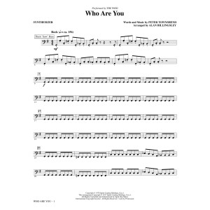 Who Are You (arr. Alan Billingsley) - Synthesizer